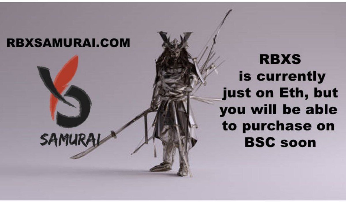 OkamiCrypto06's tweet photo. @WatcherGuru 💯 #RBXStoken
💯 #RBXS Tokenomics
💯 Staking 👉 4% monthly
💯 2.5% Sell #tax
💯 multiple #chains
💯 Buybacks

💥 $RBXS luanching on #BSC soon

💯 @RBXSamurai
💯 https://t.co/guzRRXX1L6 https://t.co/GgM3Qt2RN3