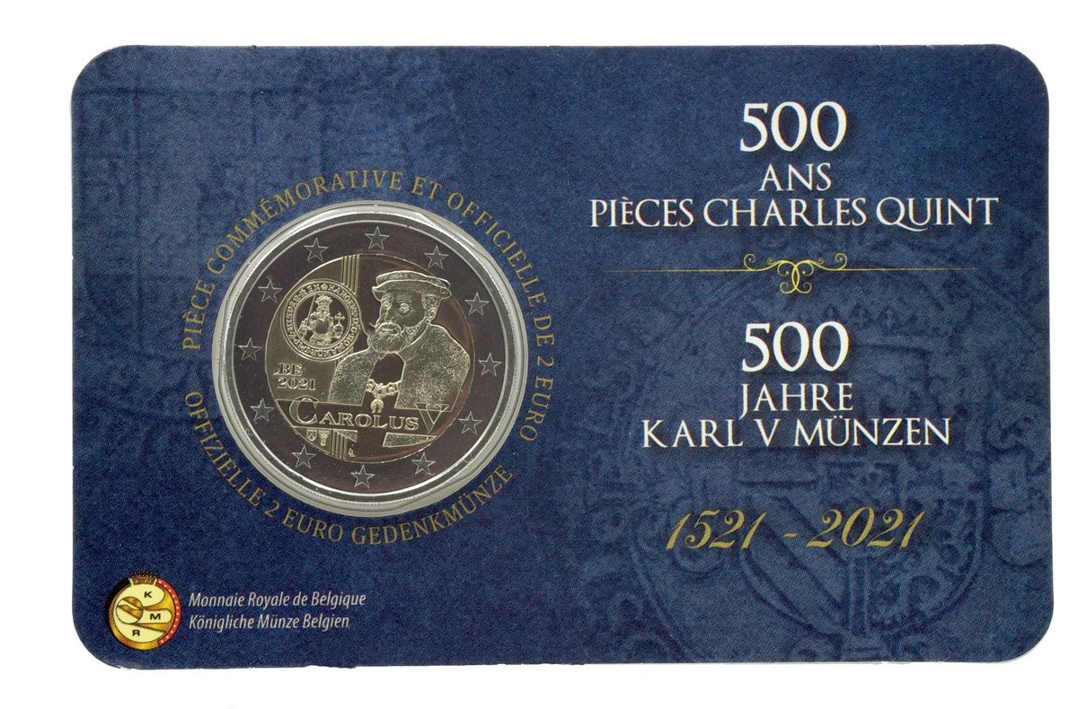 vpcoins's tweet photo. 🆕Новинки монет Бельгии🆕
🇧🇪Бельгия 2 евро 2021 Биметалл UNC 500 лет выпуска монет Карла V
📍Артикул: М16888
💲Цена 600 грн/ 1657 руб
📢За новинками переходите на наш сайт https://t.co/AbjzkhRJUj

#vpcoins #впкоинс #интернетмагазин… https://t.co/wCWeOU9eV2 https://t.co/NkRQPAsX4W