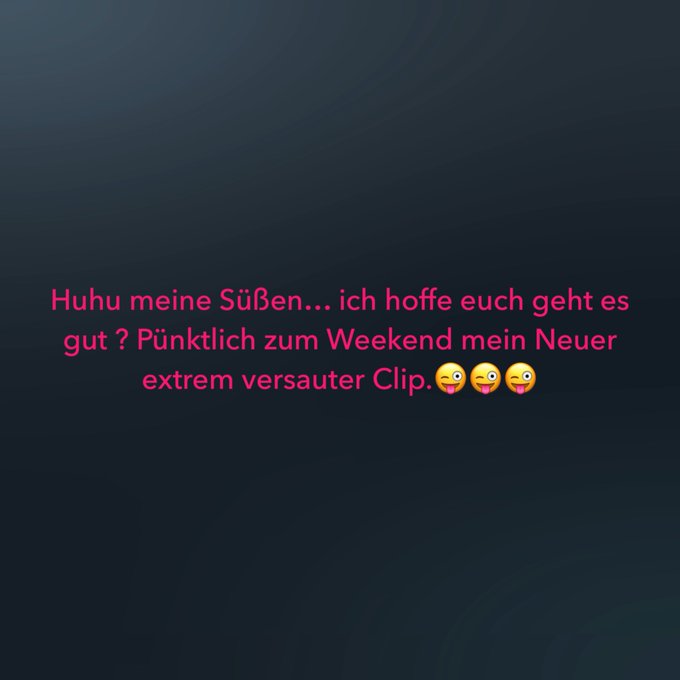 Huhu meine S&uuml;&szlig;en&hellip; ich hoffe euch geht es gut ? P&uuml;nktlich zum Weekend mein Neuer extrem versauter Clip<a href="/tag/xhamster"class="tags"><span>#xhamster</span></a>