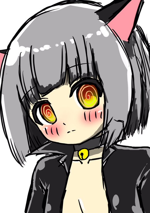 落書き。久しぶりにキャットスーツちゃん描いた! 