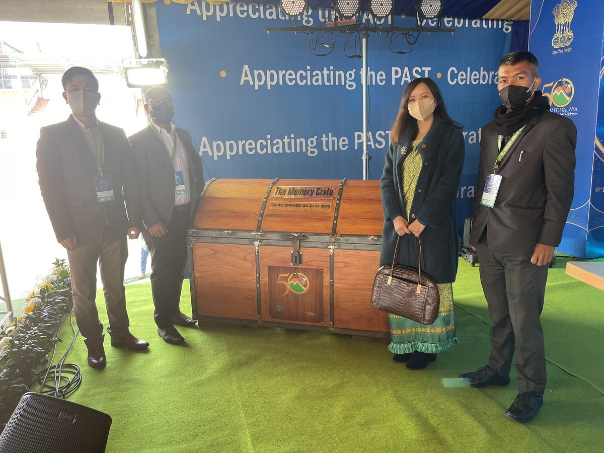 isawanda_laloo's tweet photo. I left a note for 2072 in the Memory Crate, on the occasion of Meghalaya’s 50th Statehood Day. Capturing history &amp; sending a note into time: an initiative for the ages, by @DiprMeghalaya &amp; Northeast India AV Archive https://t.co/YY9wEKo4AW
