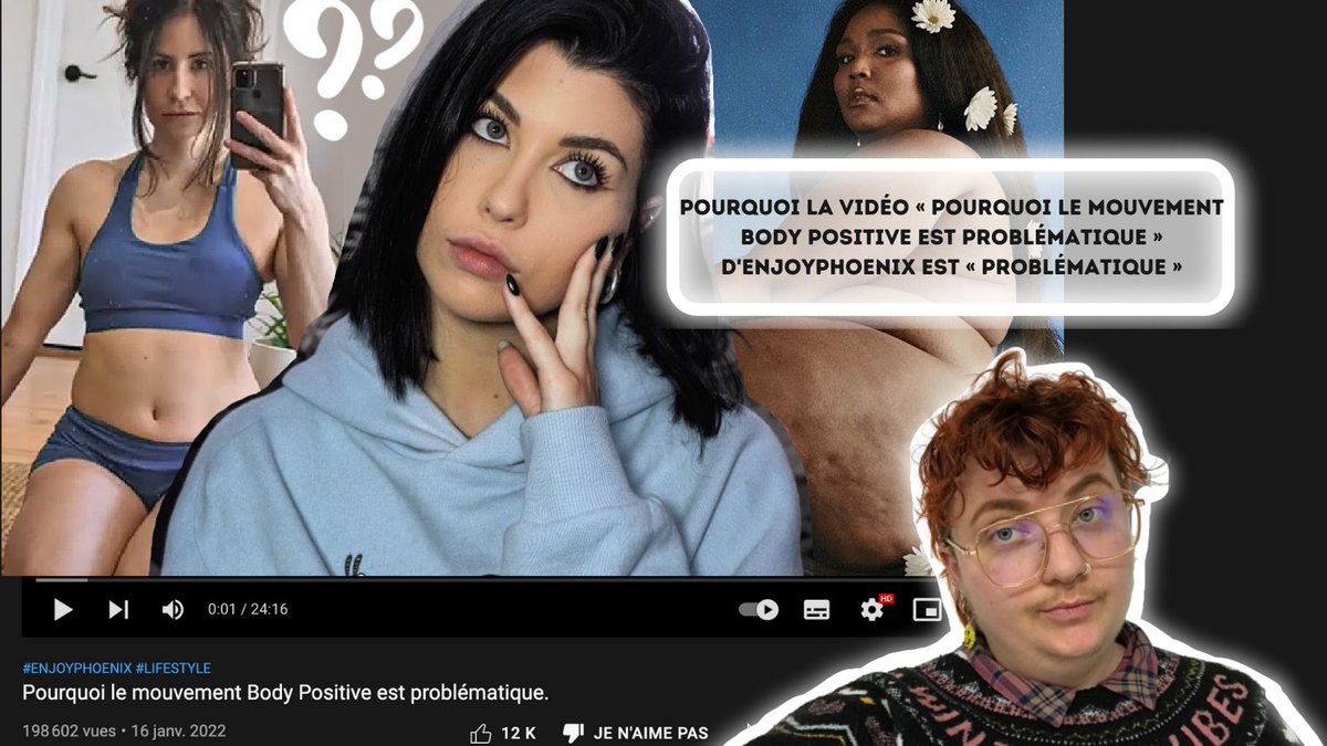 Je ne sais pas si vous avez vu passer la vidéo d'<a href="/enjoyphoenix/">Marie</a> sur le #bodypositive l'autre jour... mais c'était ni fait ni à faire, alors je me suis fendu·e d'une petite (pas du tout) réponse point par point, vu la quantité de désintox nécessaire 👇
theutoptimist.blogspot.com/2022/01/pourqu…