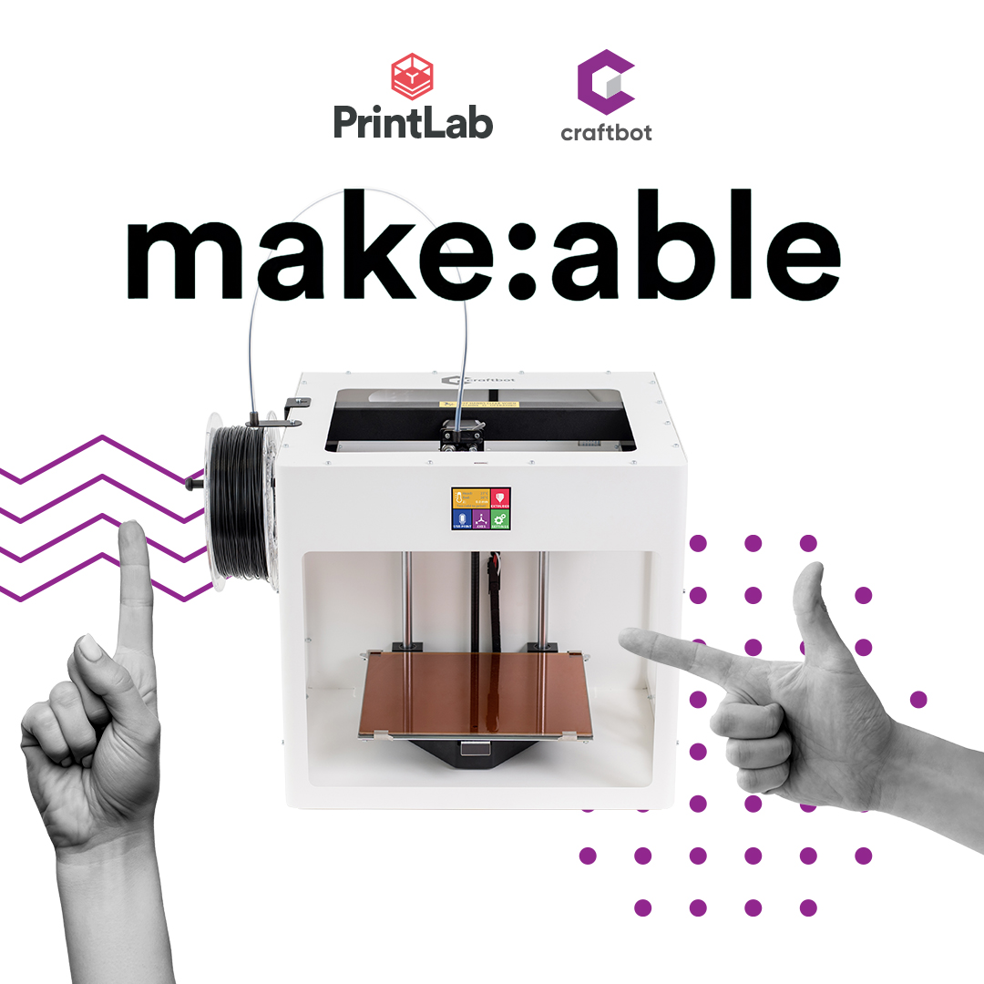 🤩🤩🤩The make:able challenge! Win a Craftbot 3D printer! Task: design a product or prototype that will improve the day-to-day life of the elderly, or someone with a disability. Visit makeablechallenge.com to learn more and register today. Organized by @weareprintlab