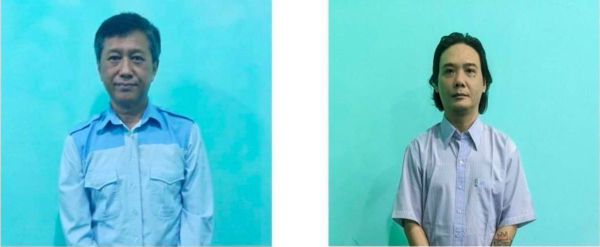 MissWHPT's tweet photo. The Burmese military has handed out death sentences to prominent activists, Ko Jimmy &amp; Zeyar Thaw. This may be the latest attempt by the military to crush dissent &amp; hopes of the people... but protests &amp; resistance grows daily, so does our determination to uproot this military. https://t.co/0tXA4qpQu0
