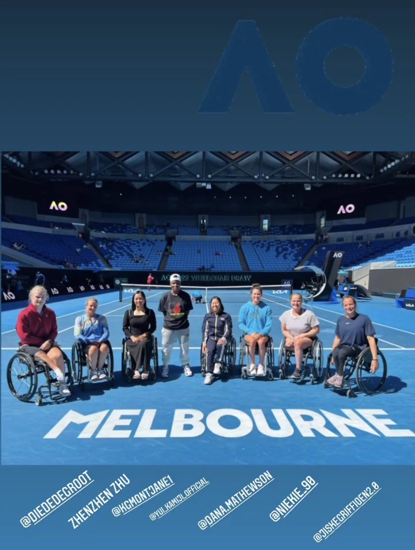 mathewson_dana's tweet photo. #AustralianOpen #wheelchairtennis kicks off on Sunday! #pumped let’s go! #adidastennis https://t.co/HeEGScOkcP