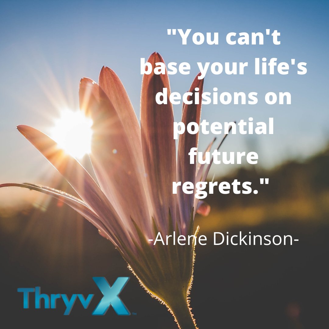 thryv_x's tweet photo. "You can't base your life's decisions on potential future regrets."
-Arlene Dickinson
#InspirationFriday #ThryvX https://t.co/gL1tLrxOIx