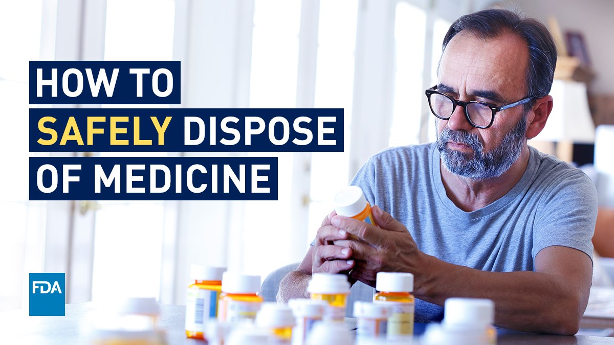 FDADrugs's tweet photo. Did you start the year off right by safely disposing of your unused or expired medicine? 💊
It’s never too late to take stock of what has surpassed its usefulness.
Here’s how ➡️ https://t.co/tQPqjoNuoH
#DrugDisposal #SafeDisposal #MedicationSafety https://t.co/R9Ue2WJ1W7