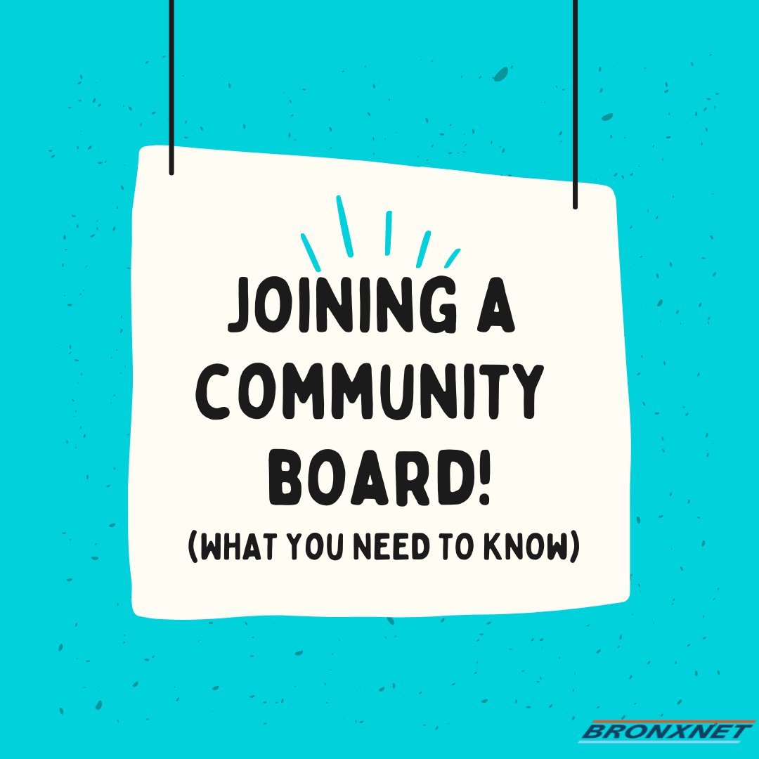 BronxnetTV's tweet image. Thinking about joining a #CommunityBoard? Well here&apos;s what you need to know!

Learn more: bit.ly/3qMofFw