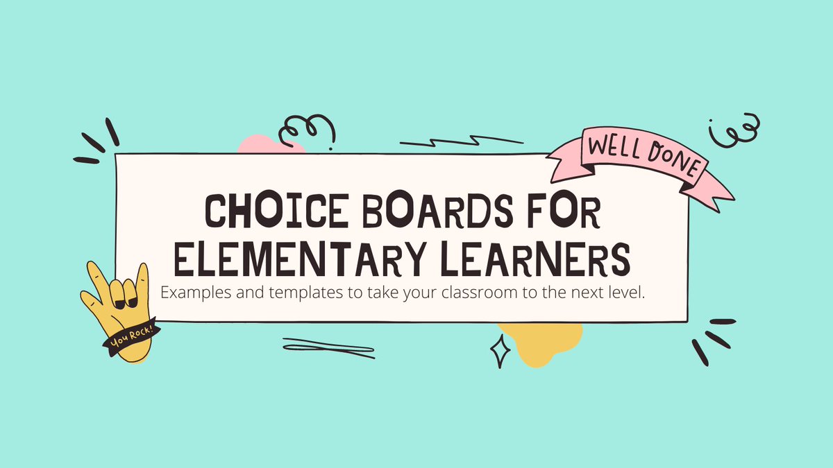 Choice Boards for Elementary Learners

bit.ly/3CgbGG7
#elemchat #learning #edtech #teachertwitter