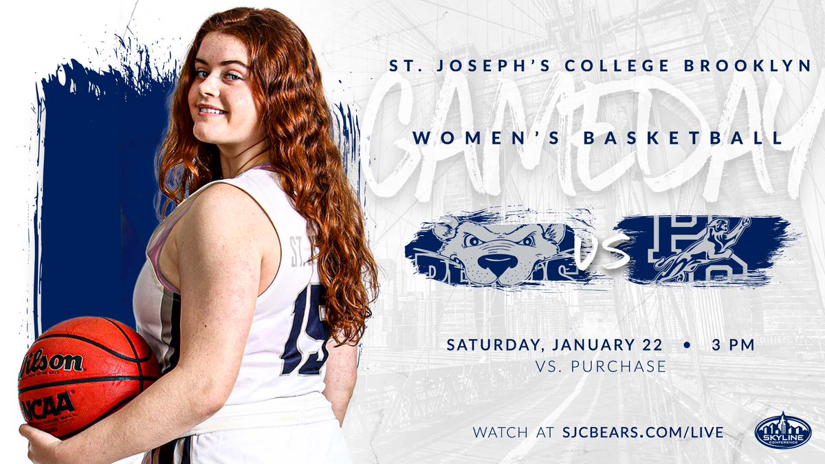 SJBKAthletics's tweet photo. WBB (Gameday) | Following a pair of midweek contests, Bears host Purchase in the first of back-to-back games with the Panthers

🆚 @PC_Panthers 
🕒 3 p.m.
📍 @TheHillCenter (Fans Prohibited)
📺📊 https://t.co/9LI9Cjct9n

#BearWitnessSJC #SJCNY #d3hoops #SkylineWBB https://t.co/rkCqTMq16l