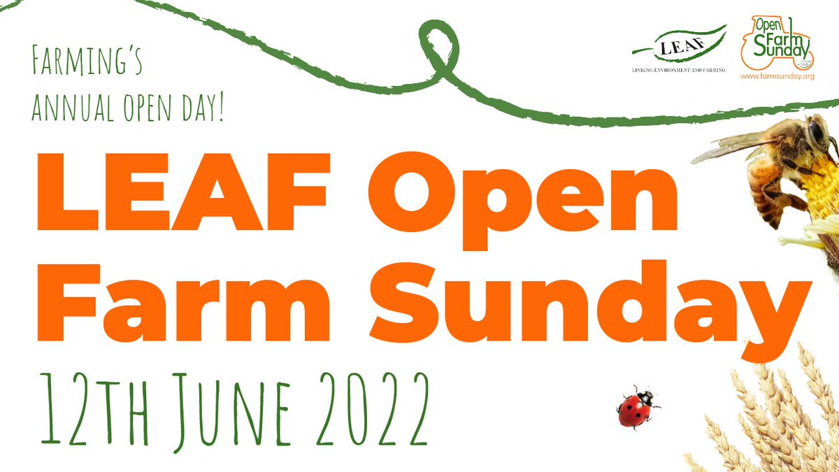 LEAF Open Farm Sunday 2022 registrations are now OPEN!
🥳🤗🧑‍🌾🚜🐄🍓🥔
Now is the time to get involved &amp; welcome the public onto your farm for #LOFS22 on 12 June. Take a look at the LOFS Information Pack: issuu.com/linking-enviro…
👉Register your event here: farmsunday.org/open-my-farm