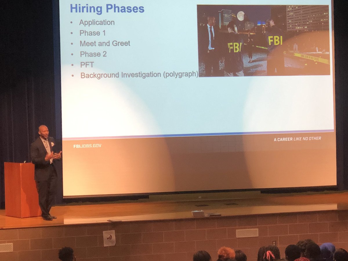 Thank You Special Agent Charles Orgbon Jr. for coming to Westlake and speaking with our students about the FBI and future career opportunities .