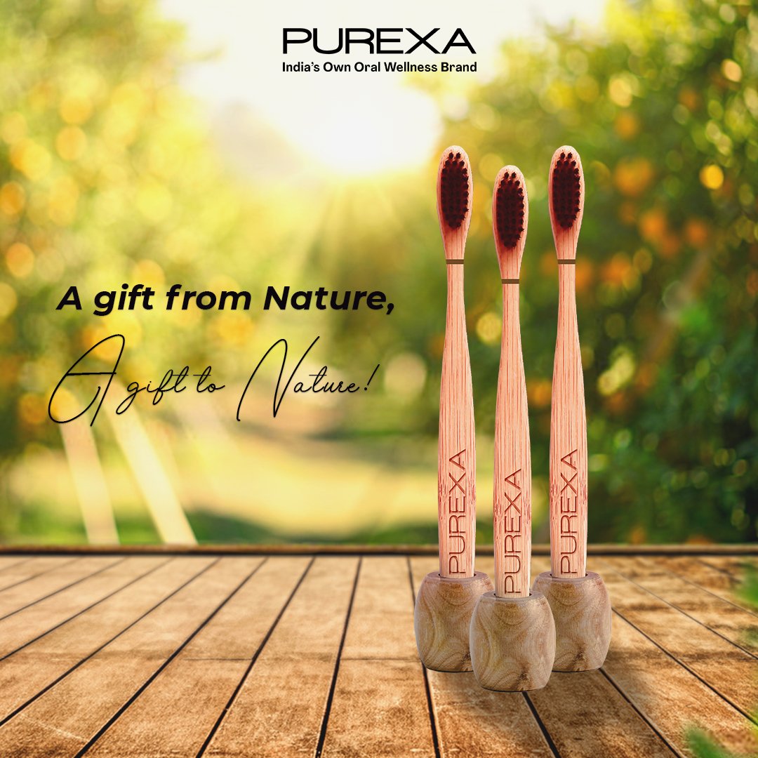 PurexaGlobal's tweet image. Take one step towards a Greener Earth!! 

For the product details, visit purexa.in 

#purexa #sustainableliving #bambootoothbrush #bamboocharcoal #bamboobrush #oralwellness #oralhygiene #oralhealthcare
