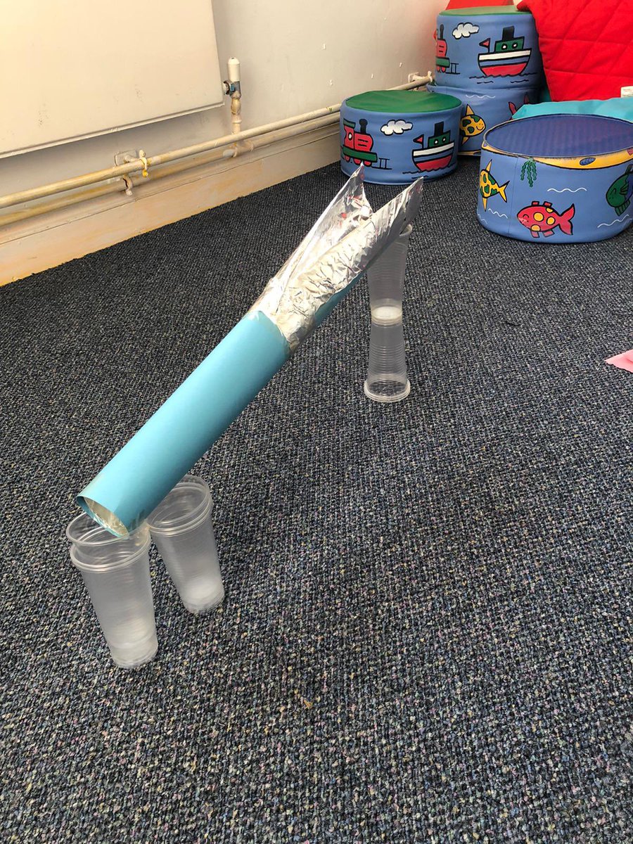Developing skills today with this STEM activity! Creativity and problem solving at its best! This young person created an aqueduct using only a few resources. <a href="/IWBSFalkirk/">Inclusion&Wellbeing</a> #watchusgrow