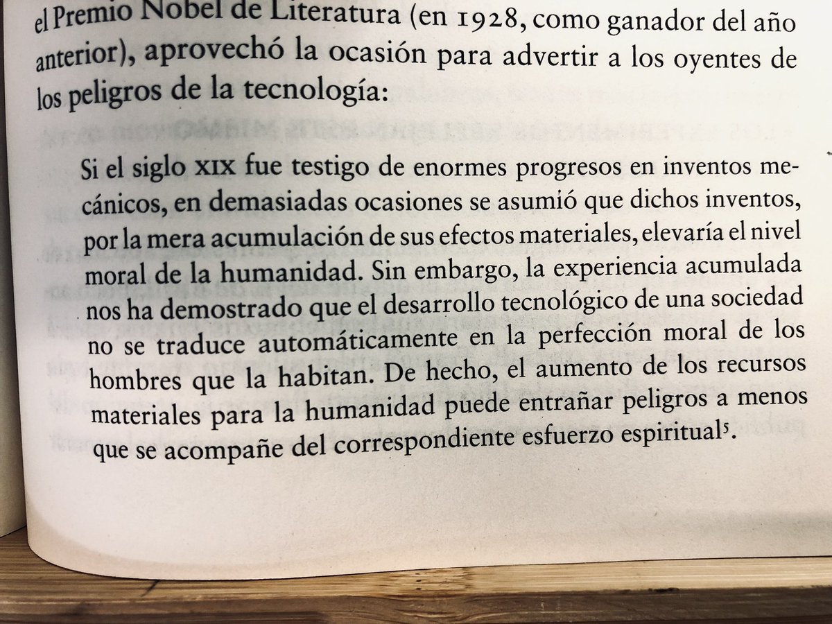 Bergson en la entrega de su Premio Nobel, hace casi un siglo…