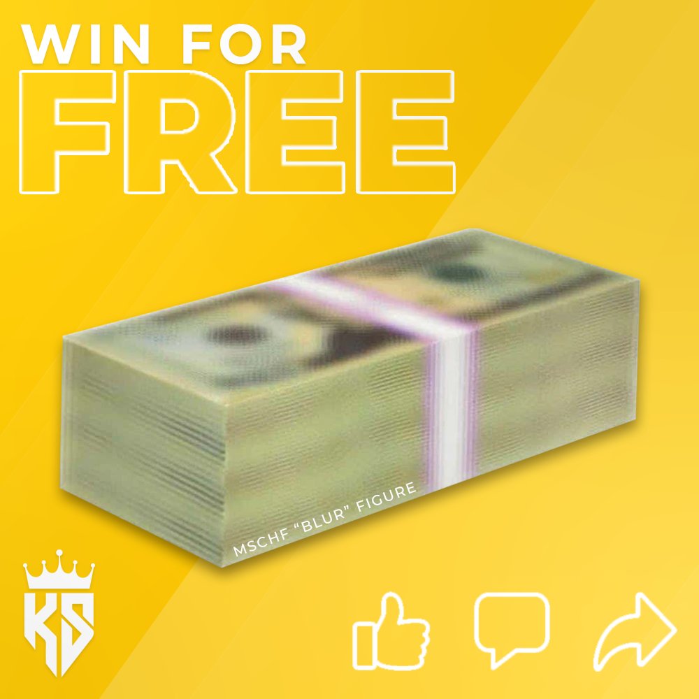 thekickswap's tweet photo. 🔥We are teaming up with @mschf to giveaway a “Blur USD Figure”

⭐️ To enter: Like, Follow, Share &amp; Tag TWO friends!

Winner will be chosen on 2/5 @ 12PM EST on IG Live!

Winner can choose the Blur Money Figure or $50 Cash! https://t.co/ZNrgm4FOcU
