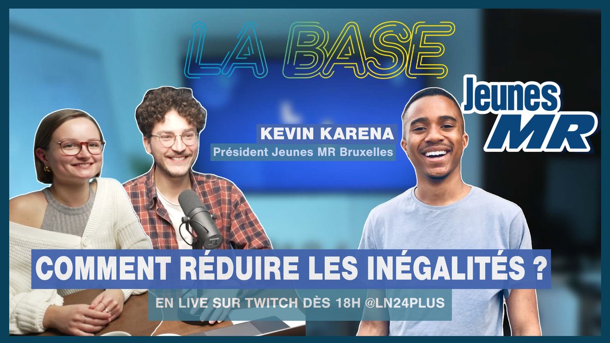 Comment rendre le monde de demain plus égalitaire?🌍 Les inégalités se sont creusées pendant la crise sanitaire, selon le dernier rapport d’Oxfam.
Viens en discuter avec nous et notre invité <a href="/KevinKarena/">Karena Kevin</a> le président des <a href="/JeunesMR/">Jeunes MR</a>  de Bruxelles twitch.tv/ln24plus