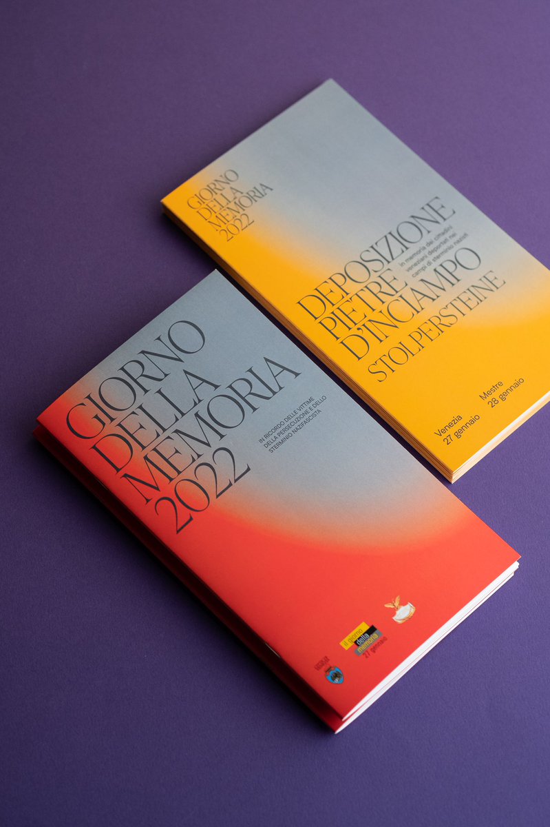 alehstudio's tweet photo. Progetto grafico per il Giorno della Memoria 2022 e la Deposizione delle Pietre d’Inciampo , @comunevenezia. https://t.co/Addh7fltX4
