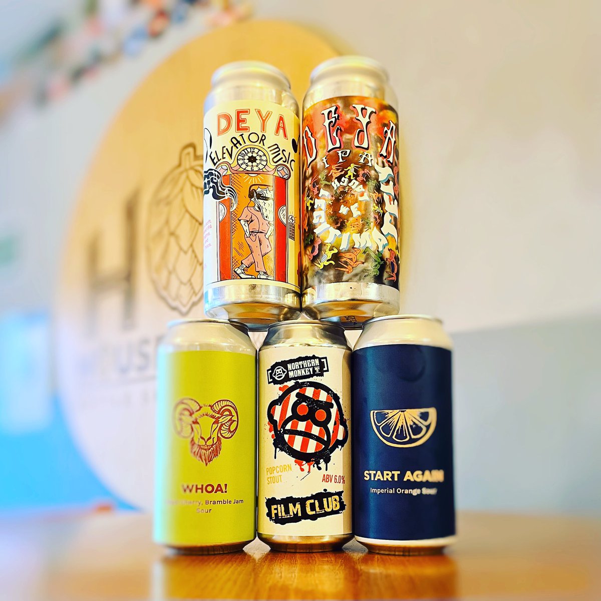 New cans in this week guys ready for weekend!! 2 brand new IPA’s from @deyabrewery 2 new sours from @PomonaIsland including the @Blackjackbeers collab & finally returning is Film Club from @NMonkeyBrewCo a 6% Popcorn Stout 🍿➡️ houseofhopsm27.co.uk