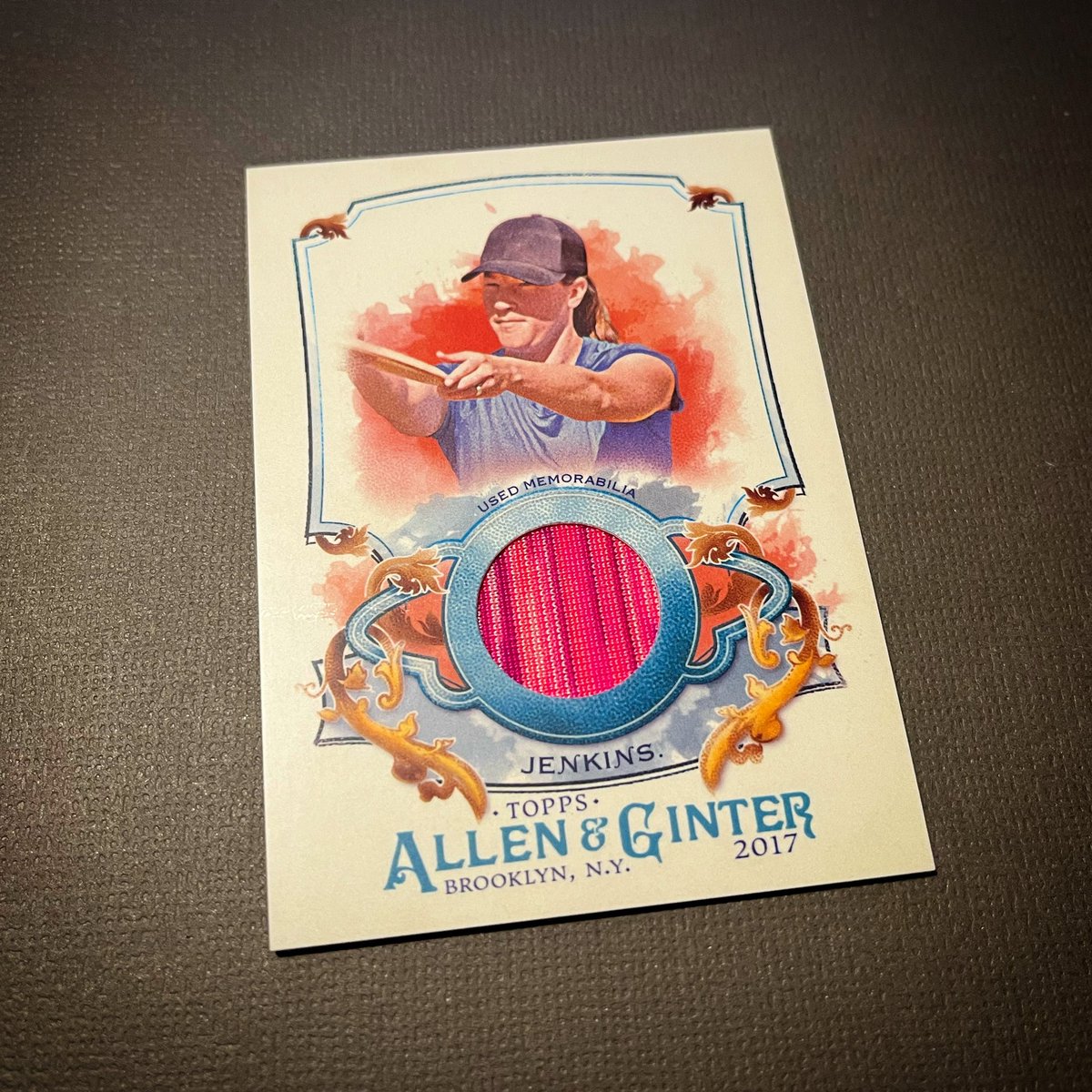 BrixtonDiscGolf's tweet image. GIVEAWAY! We’re kicking off somebody’s disc golf card collection with this beautiful 2017 Topps Allen &amp;amp; Ginter Valarie Jenkins Patch card. All you have to do is retweet this post and follow us on Instagram or Twitter. One week from now we will pick a username at random. #DiscGolf
