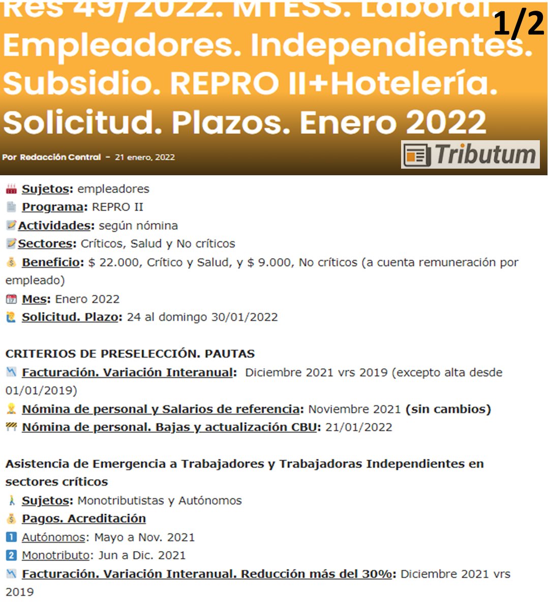 tributumcomar's tweet image. #REPROII #Enero2022