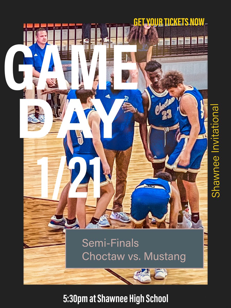 🚨 Game Day! 
🆚 #2 Mustang HS 
🕠 5:30pm
📍 Shawnee HS
Shawnee Invitational