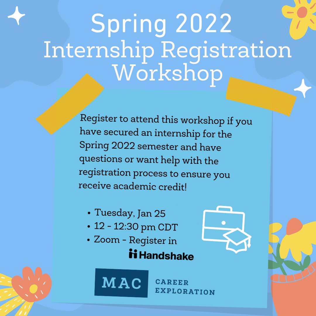 Macalester Spring 2022 Schedule Macalester Career Exploration (@Maccareerexplo) / Twitter
