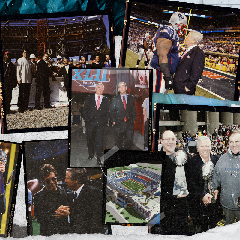 Patriots's tweet photo. Celebrating 28 years of making memories, and making history.