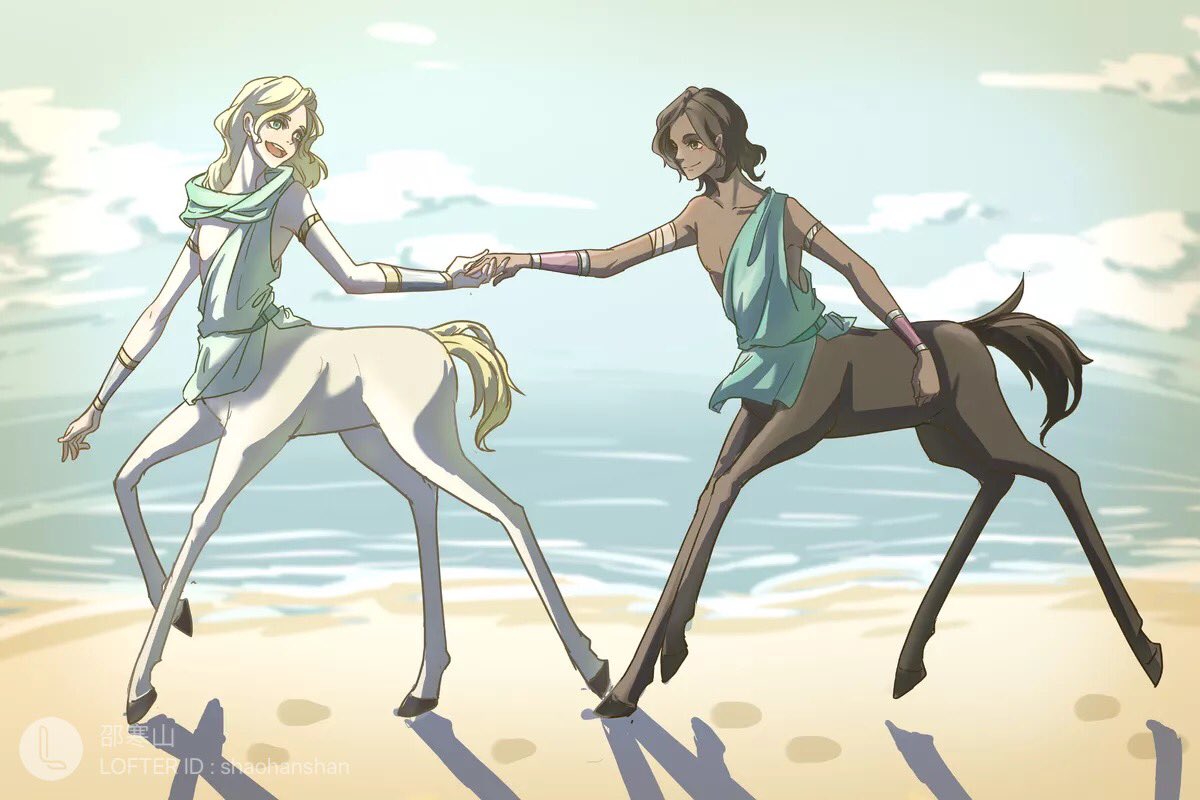 我似乎忘了这个，小半人马也是半人马
#HadesFanArt #patrochilles