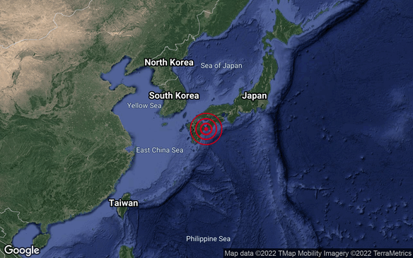 metmalaysia's tweet photo. Gempa bumi kuat bermagnitud 6.1 telah berlaku di Shikoku, Jepun pada pukul 12:08 pagi, 22 Januari 2022. Pusat gempa bumi tersebut terletak 32.8° Utara dan 132.3° Timur dengan kedalaman 10 km. 73km Tenggara dari Oita,Jepun. Tiada ancaman tsunami kepada Malaysia.
#METMalaysia https://t.co/7U1AwZ1SAY