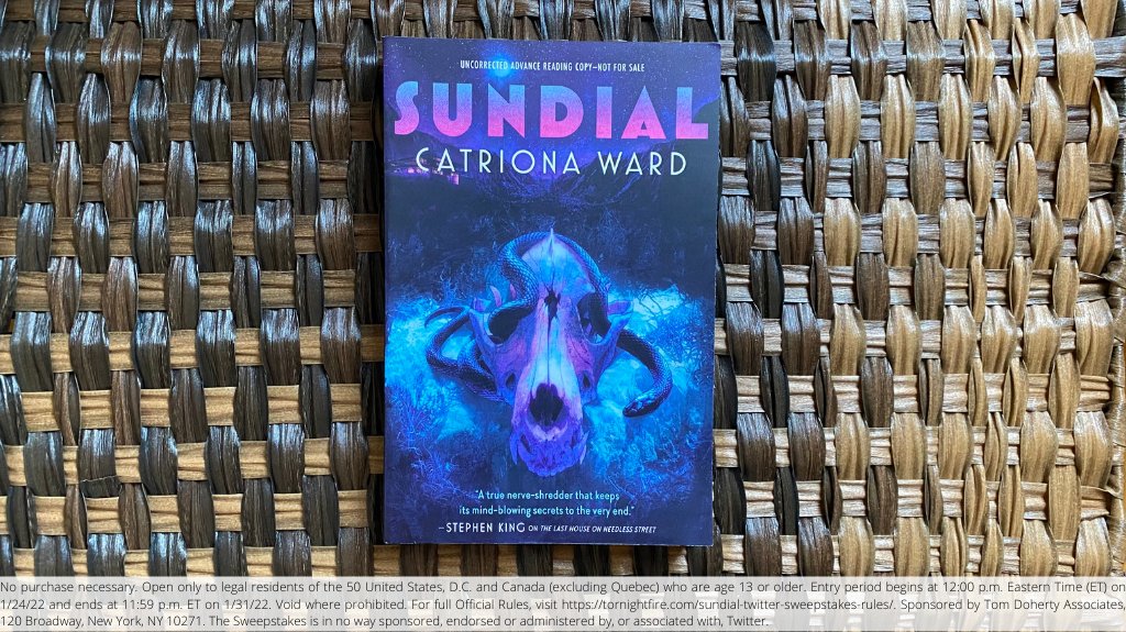 TorNightfire's tweet image. You can't escape what's in your blood... 💀

It's time for a Monday #sweepstakes, cause we love y'all 😘 Follow us + RT this post to enter for a chance to win an ARC of #Sundial by @Catrionaward!

(ends 1/31 @ 11:59pm) #SundialSweeps