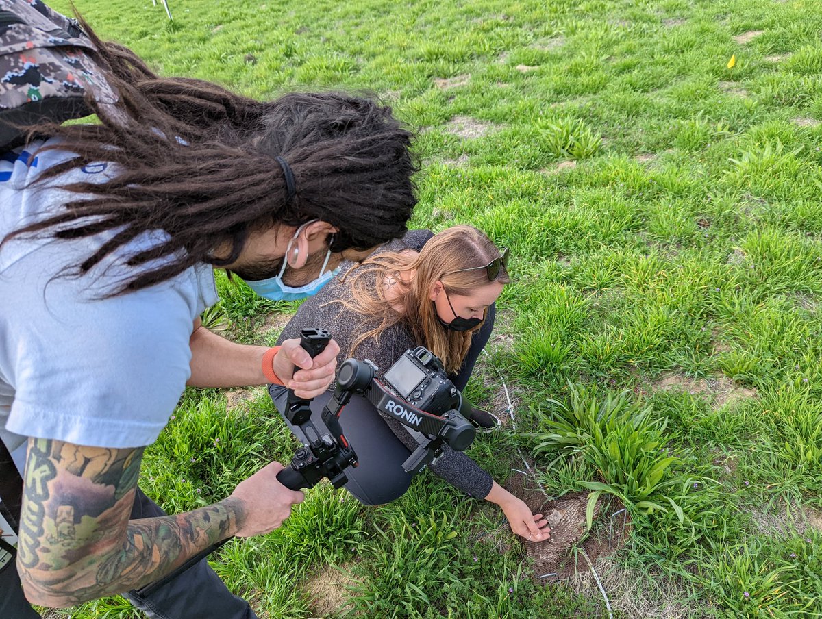McNeishAqEcoLab's tweet photo. MS student @eco__amy getting her close up while being interviewed for her graduate research! https://t.co/bQ7ktsHYL1