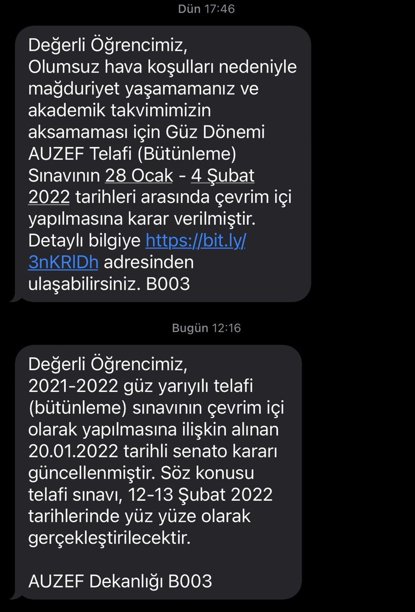 Rezaletten başka bir şey değil bu yapılan.
 #auzefpismanlıktır