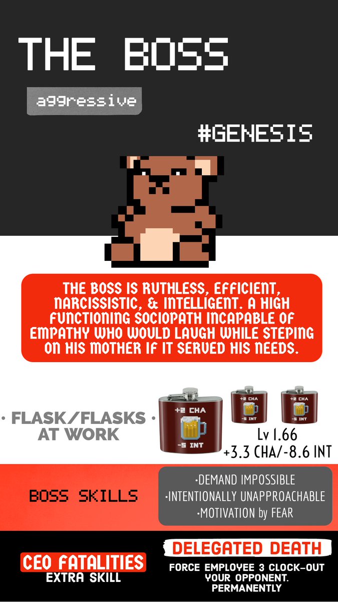 MYKiL_D's tweet photo. @basicbeastsnft Meet: The Boss
#basicbeasts
don't let huggable fluff fool you. With Eyes that see every insecurity & Shortcoming. This 3rd generation spoiled son inherited Daddy's company & enjoys sadism, passive aggressiveness, & ROI. https://t.co/NHI8YGOTpu