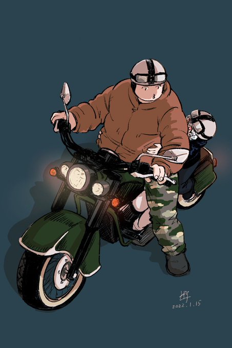 「バイク 複数の男性」のTwitter画像/イラスト(人気順)