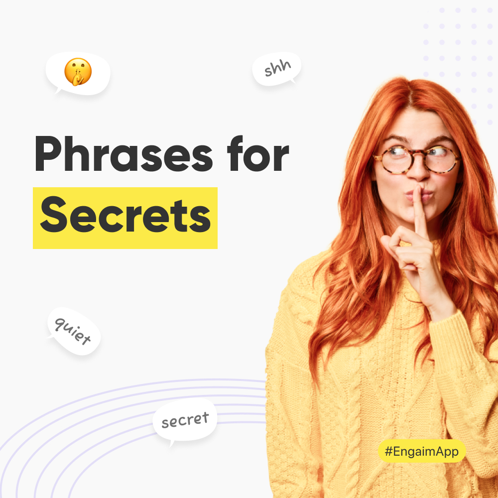 KotoEnglish's tweet photo. Can you keep a secret?🤫
Comment!
#secret #englishphrases #learnenglish #englishonline #EngaimApp #englishapp https://t.co/gpDH95jsgo