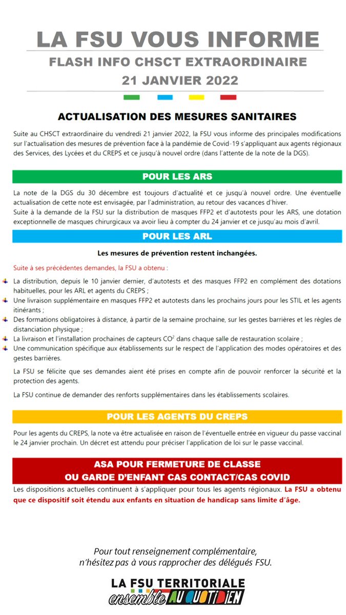 FSUregionSUD's tweet photo. @FSUregionSUD CHSCT de ce jour https://t.co/a1u74vKr1G