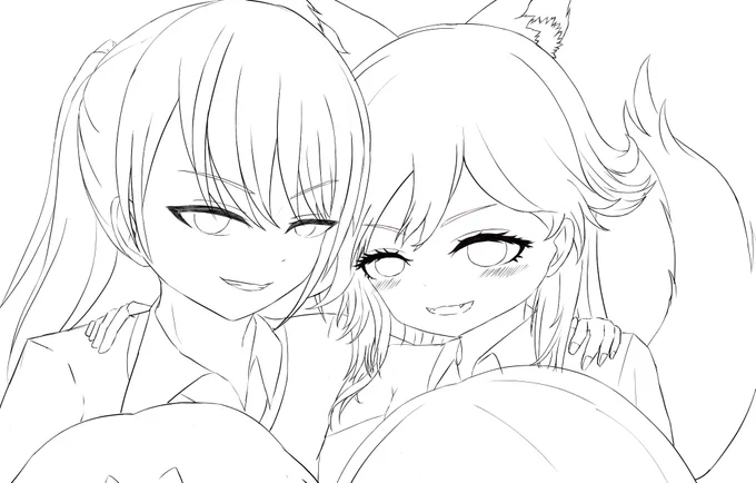 良い距離感ができた( ˘ω˘ )
気力保たずで全然絵を進めれてないけど少しずつまたペース戻そうか、と

おやしみ( ˘ω˘ ) 