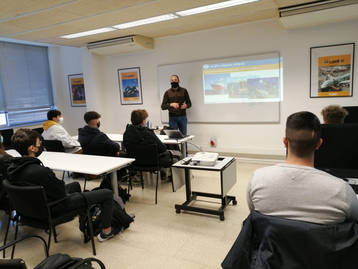 OBSEAsarti's tweet image. Avui hem rebut als estudiants del  @ICabanyes al @OBSEAsarti  i els hem explicat que fem a la @UPCVilanova sobre tecnologies marines i projectes com els @ec_meloa @JERICORI #resbio o #biter #plome @MinkeProject @EMSOeu