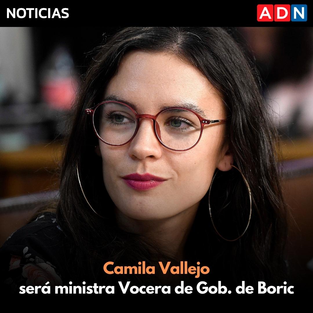 adnradiochile's tweet photo. 🔴 AHORA | Camila Vallejo es presentada como ministra Secretaria General de Gobierno #ADNGabineteDeBoric https://t.co/qVaUJ4BGLE https://t.co/vgtMowzjBY