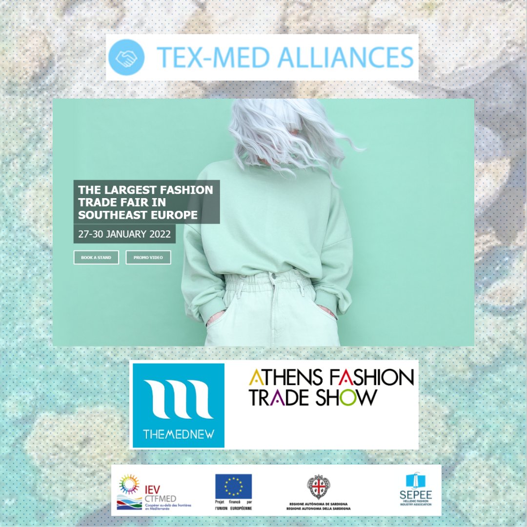 TexMedAlliances's tweet photo. The #TheMedNew textile platform will be presented at Athens Fashion Trade Show.
Representative clothes ๐๐designed by #themednew members will be displayed for the first time in a trade fair in the Greek market
We'll keep you informed
@enicbcmed #mediterraneanfashion
#GOMED https://t.co/YrBmKv61DQ