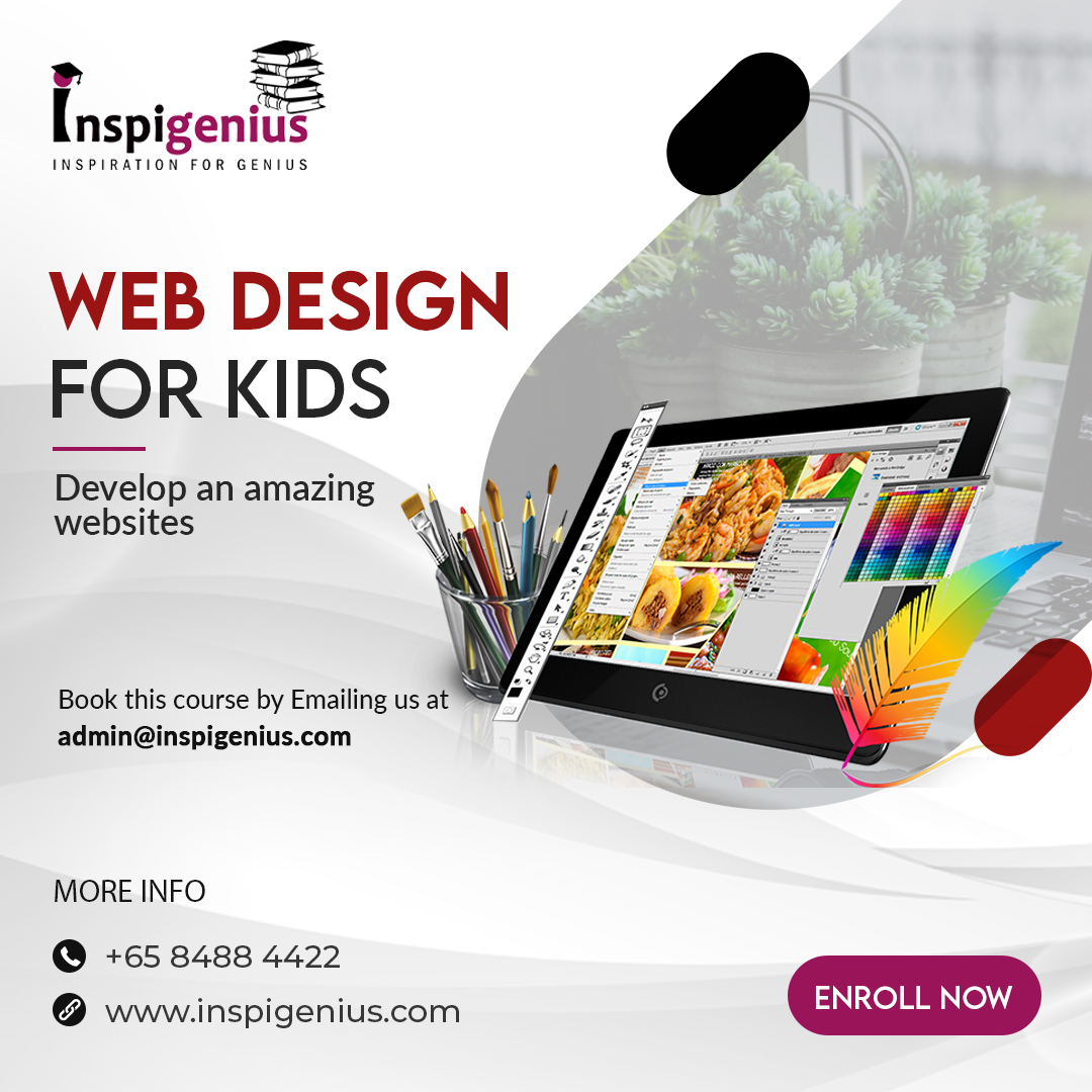 inspigenius's tweet image. Web Design for Kids Singapore - Develop Amazing Websites
Get a Free Demo Today👉 wa.me/+6584884422 or visit 👉bit.ly/33Bl22R
✅ Learn from the basics
✅ Boost Logical Thinking
✅ Build Responsive & Elegant Websites
#webdesignforkids #webdesigning #inspigenius