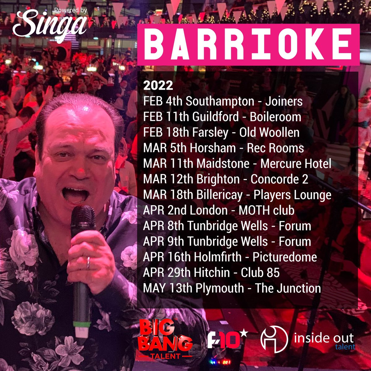 Heading out on “Tour” in Feb with <a href="/ShaunWilliamson/">Shaun Williamson</a> visit insideouttalent.com/BARRIOKE Insta and Facebook pages for tickets and more info #barrioke #shaunwilliamson #singa <a href="/singakaraoke/">Singa</a>