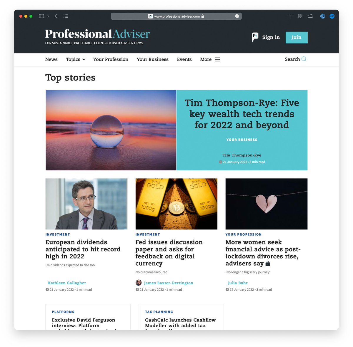 Great #technology used to be a differentiator. Now it’s a baseline requirement.

With that in mind, I’ve written this article for <a href="/Profadviser/">Professional Adviser</a> on the top #WealthTech trends that I see for 2022 and beyond.

It’s time to pick up the pace, advice industry!

professionaladviser.com/opinion/404348…