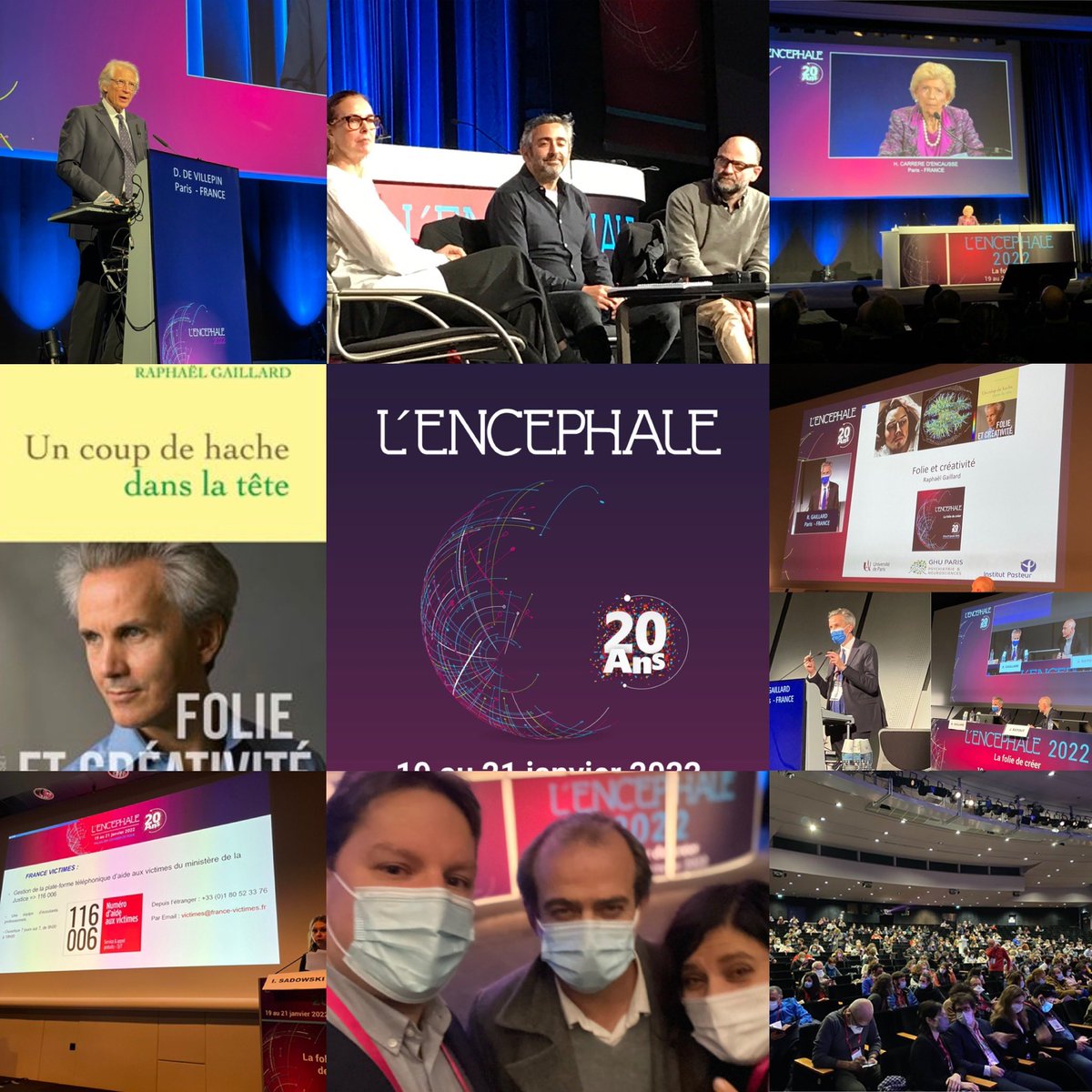 Quel congrès! 9 photos ne seraient résumer #encephale2022. Merci au comité scientifique de nous avoir permis de nous retrouver. Merci à tous les participants pour les interventions, les échanges pour améliorer la prise en charge du patients <a href="/encephaleonline/">L'Encephale online</a> <a href="/NidalNabhan/">Nidal Nabhan Abou</a>