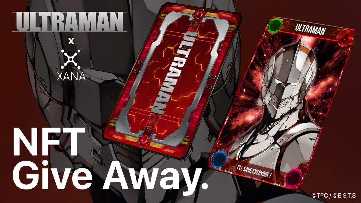 #XANA's 1st big #Giveaway !!

Grab ULTRAMAN Genesis #NFT for free !
 
🎁 2 x Common 
🎁 1 x Rare

Mint price : 0.08ETH
Total value : $1,000 <

Until 28th Jan (UTC)

Get now ! 👉sweepwidget.com/view/48504-63q…

#MetaverseNFT #GameFi