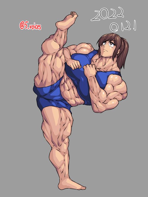 ボディビル模写。 