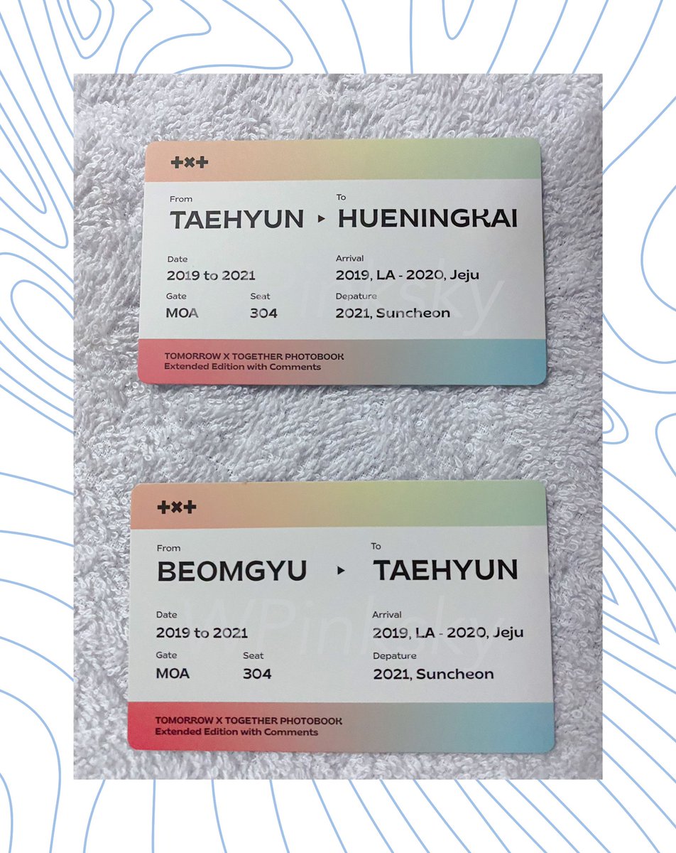WPinksky's tweet photo. พร้อมส่ง TXT The 3rd Photobook H:OUR in Suncheon

บอมกยู+แทฮยอน : 290฿
แทฮยอน + หนิงไค 250฿

📮ส่งฟรี #WP_STUFF
🛒 https://t.co/Jc1gVn99bg

#ตลาดนัดโมอา #ตลาดนัดทีเร้ก #ตลาดนัดTXT #ตลาดนัดMOA #แผงลอยโมอา https://t.co/dghjI8Qx7h