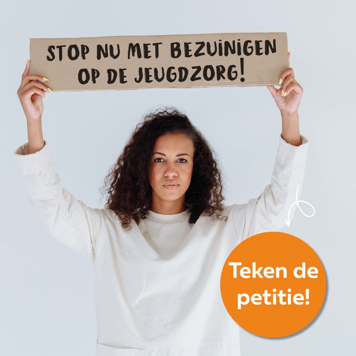 De regering gaat, ondanks verzet van velen, bezuinigen op de jeugdzorg en overweegt een eigen bijdrage en inkorten vd behandelduur. Wij vinden dit onaanvaardbaar vanwege ernstige gevolgen voor kinderen en jongeren in kwetsbare situaties. Teken onze petitie wijzijnmind.nl/nieuws/teken-d…