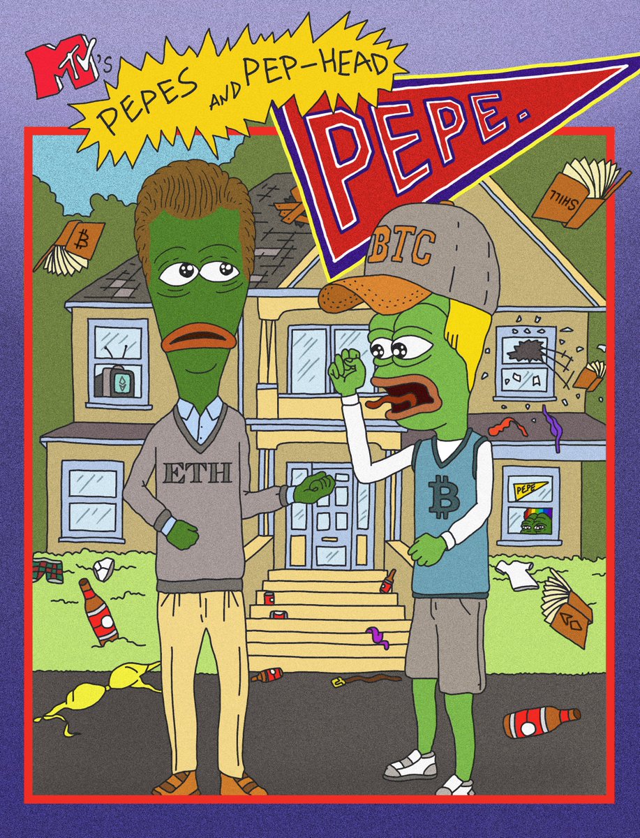 New art is ready. Pepes and Pep-Head in crypto academy. Check it at @withFND 
<a href="/jaggedsoft/">jagged</a> <a href="/jaggedVIP/">SKOPfather</a>  🐸
#frogfam #pepethefrog #nft #NFTCommunity 
foundation.app/@Gudvin/~/1312…